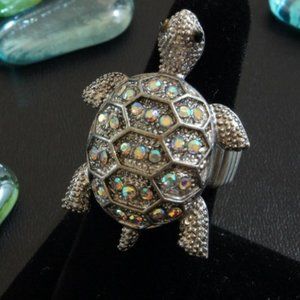 NWT Tesori Fashion Turtle Stretch Ring One Size